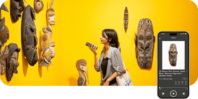 FAU Gallery Hero woman w phone 2